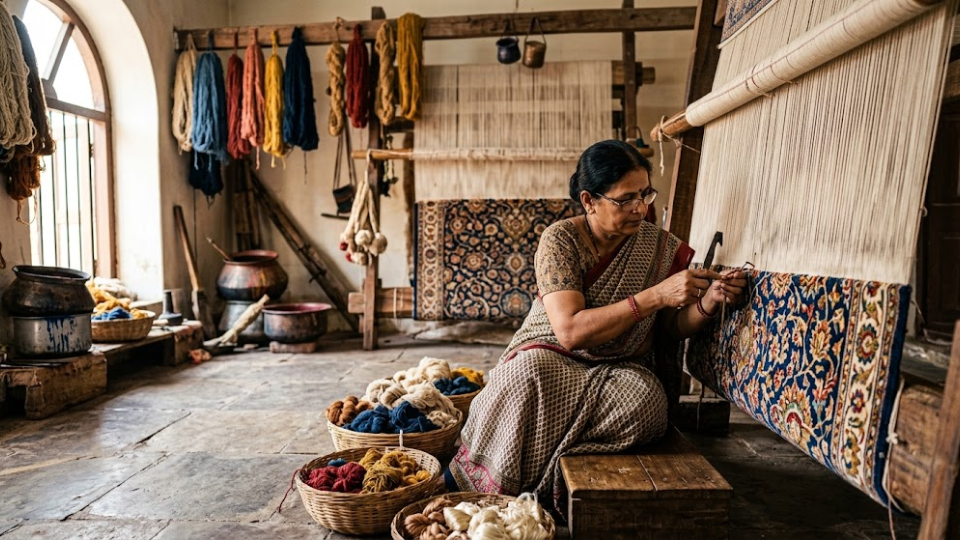 Behind the Craft: The Manufacturing Process of Premium Handmade Carpets