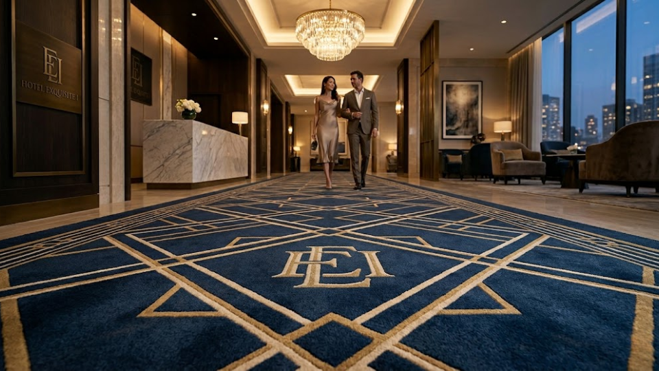 Why High-End Hotels Prefer Custom Luxury Carpets for Branding & Comfort