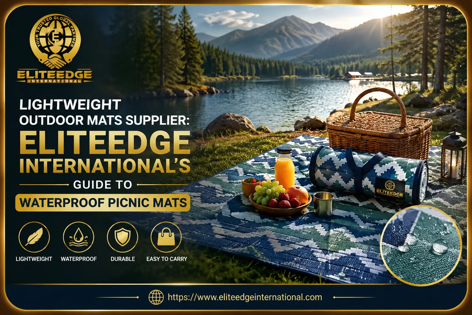 Lightweight outdoor mats supplier, folded waterproof picnic mats ready for wholesale export