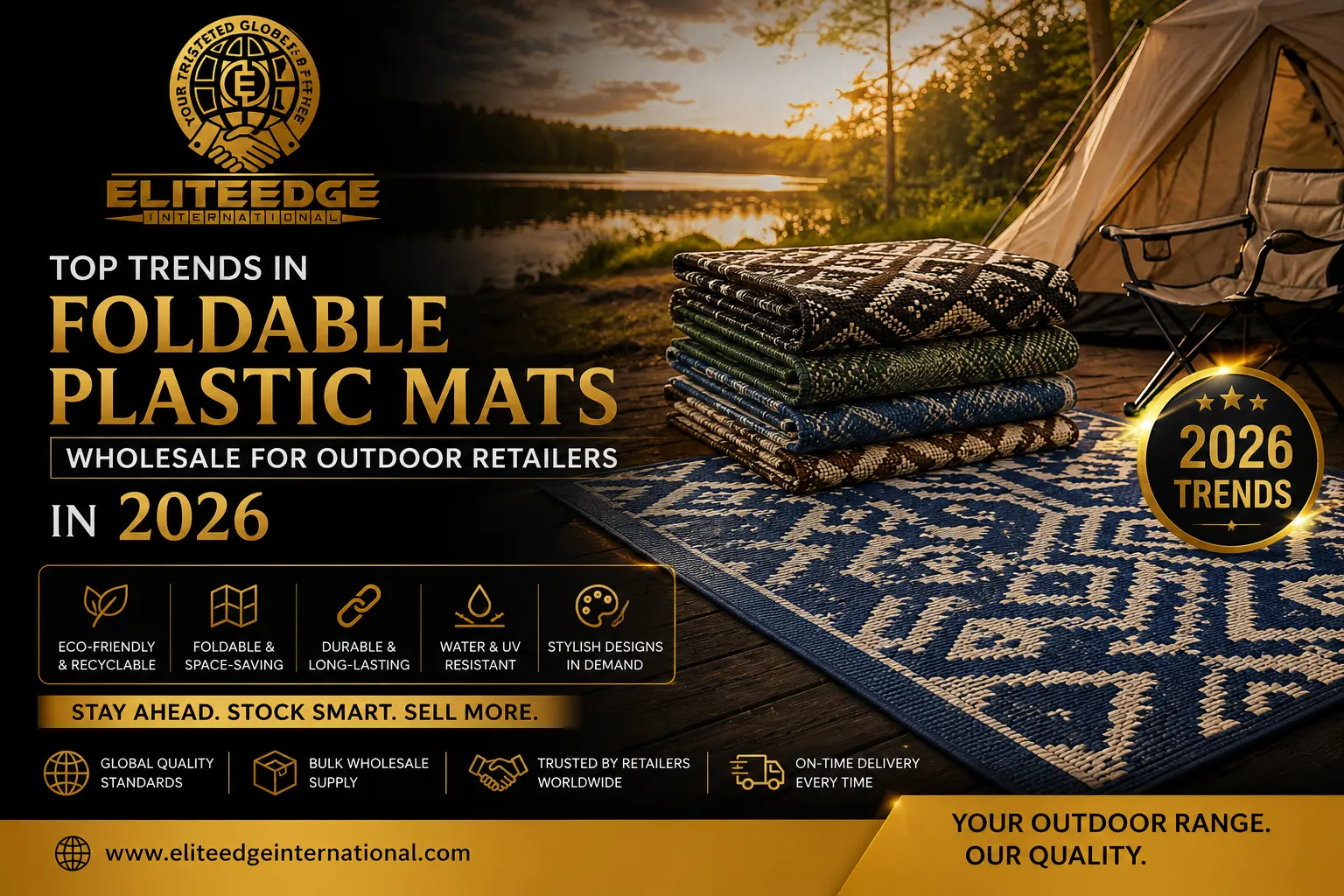 Foldable Plastic Mats Wholesale for Outdoor