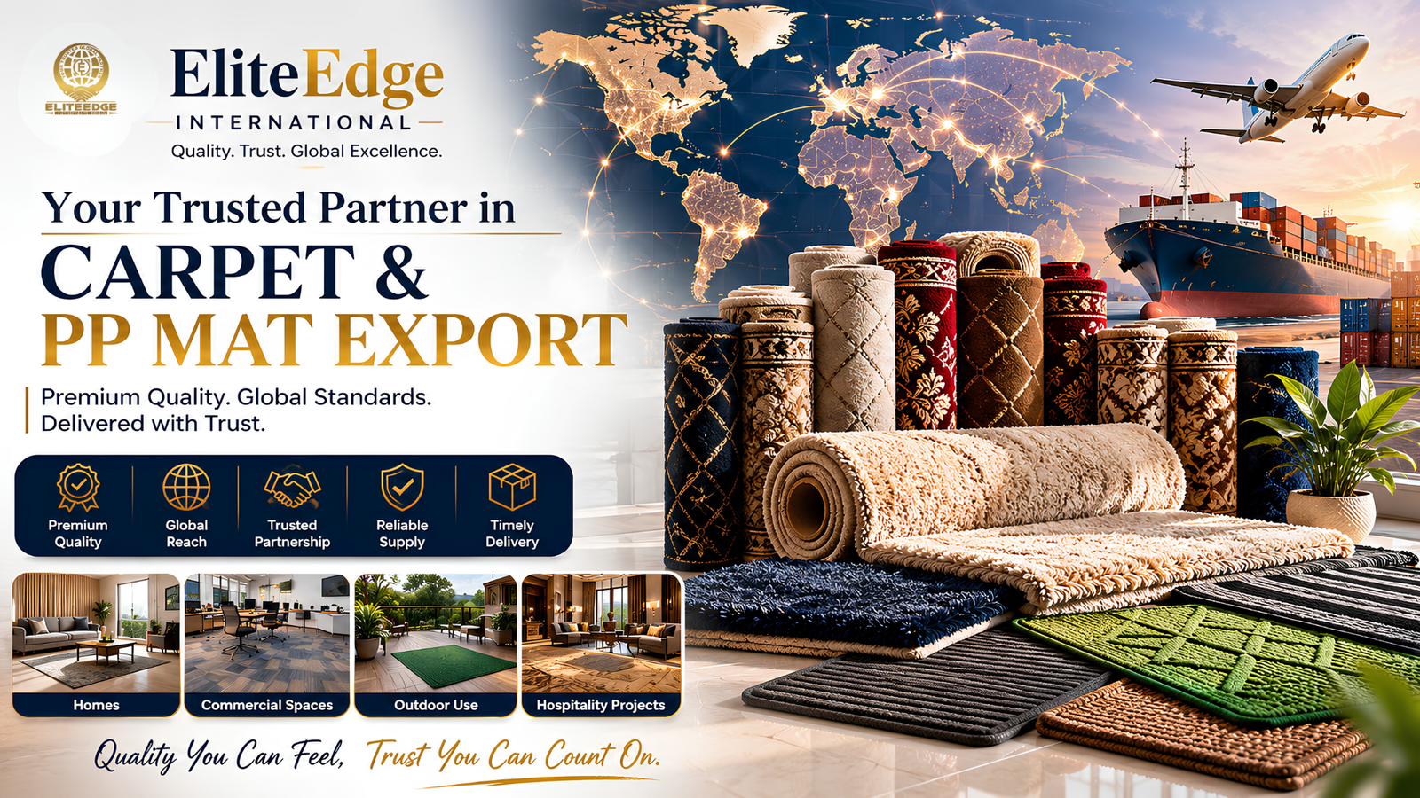 EliteEdge International – Your Trusted Partner in Carpet & PP Mat Export