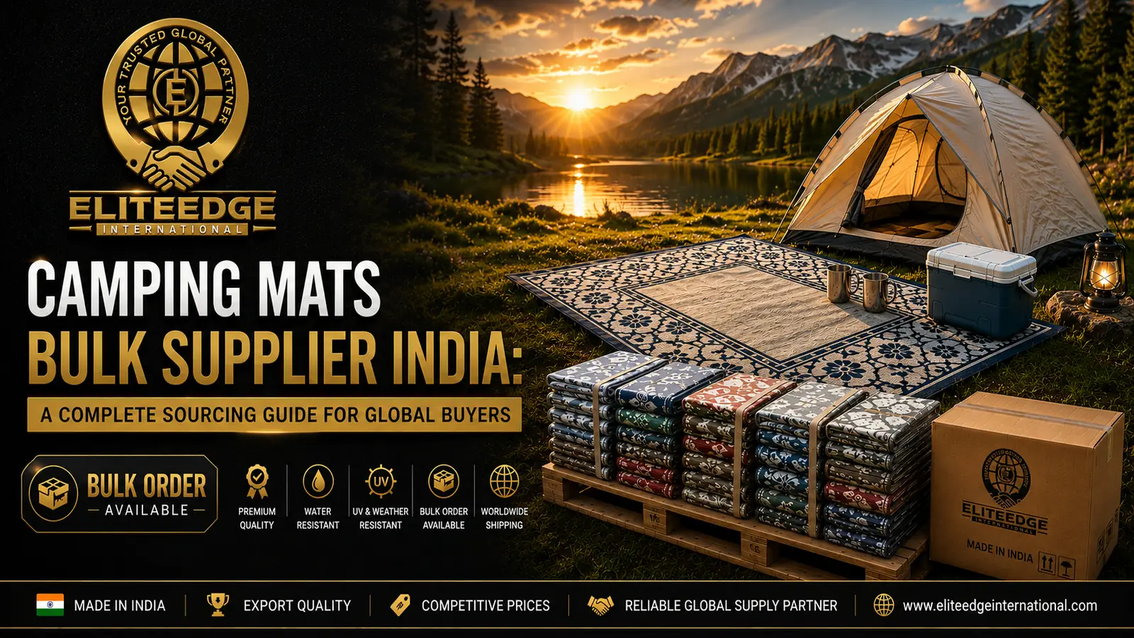 Camping mats bulk supplier India foldable polypropylene outdoor mats
