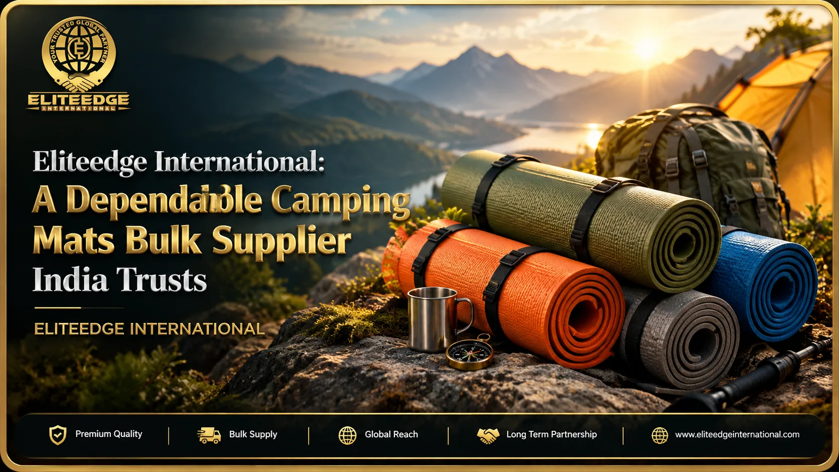 Camping mats bulk supplier India Eliteedge International foldable plastic mats wholesale
