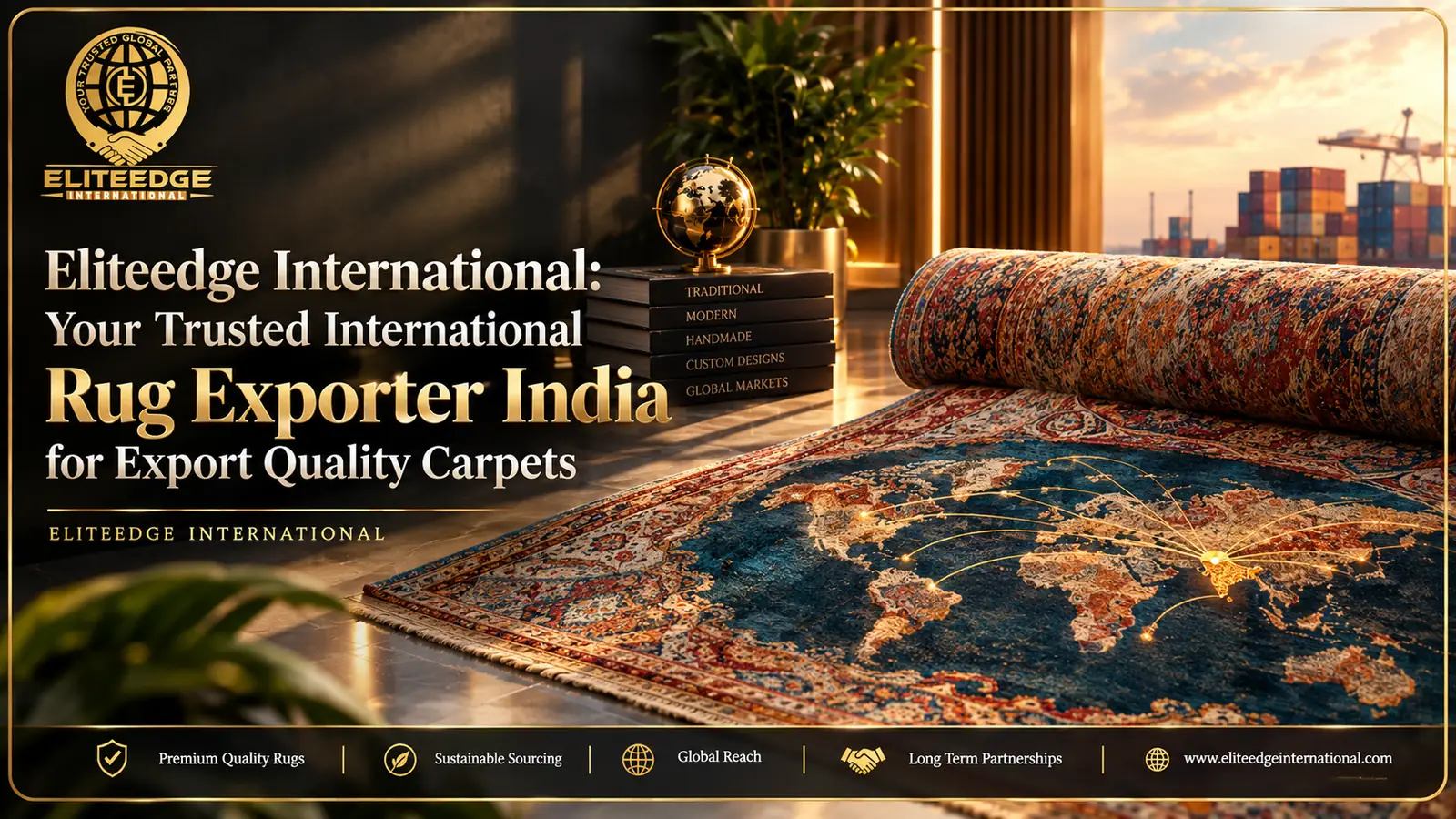 : International rug exporter India Eliteedge International export quality carpets