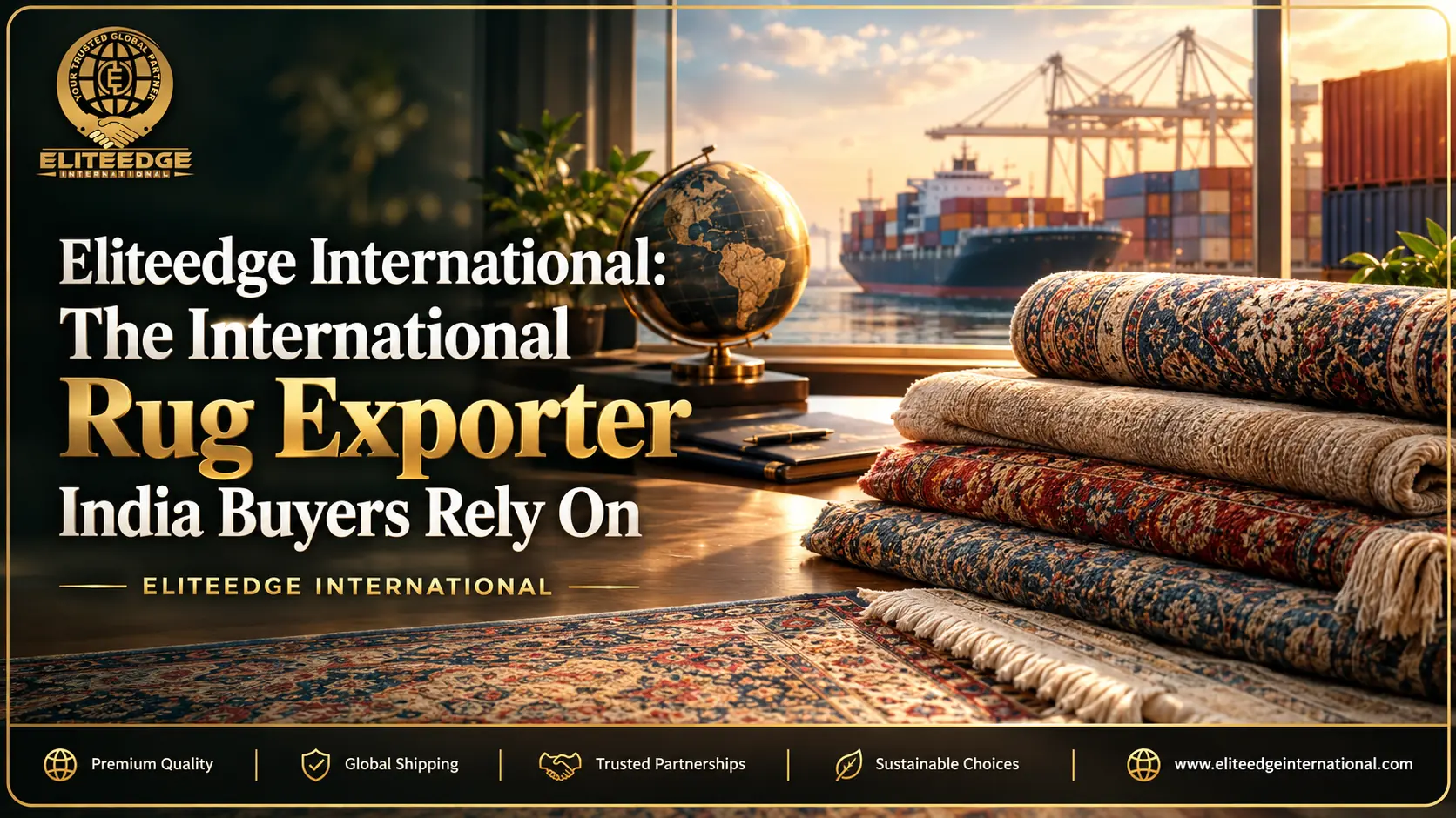 International rug exporter India Eliteedge International export quality carpets