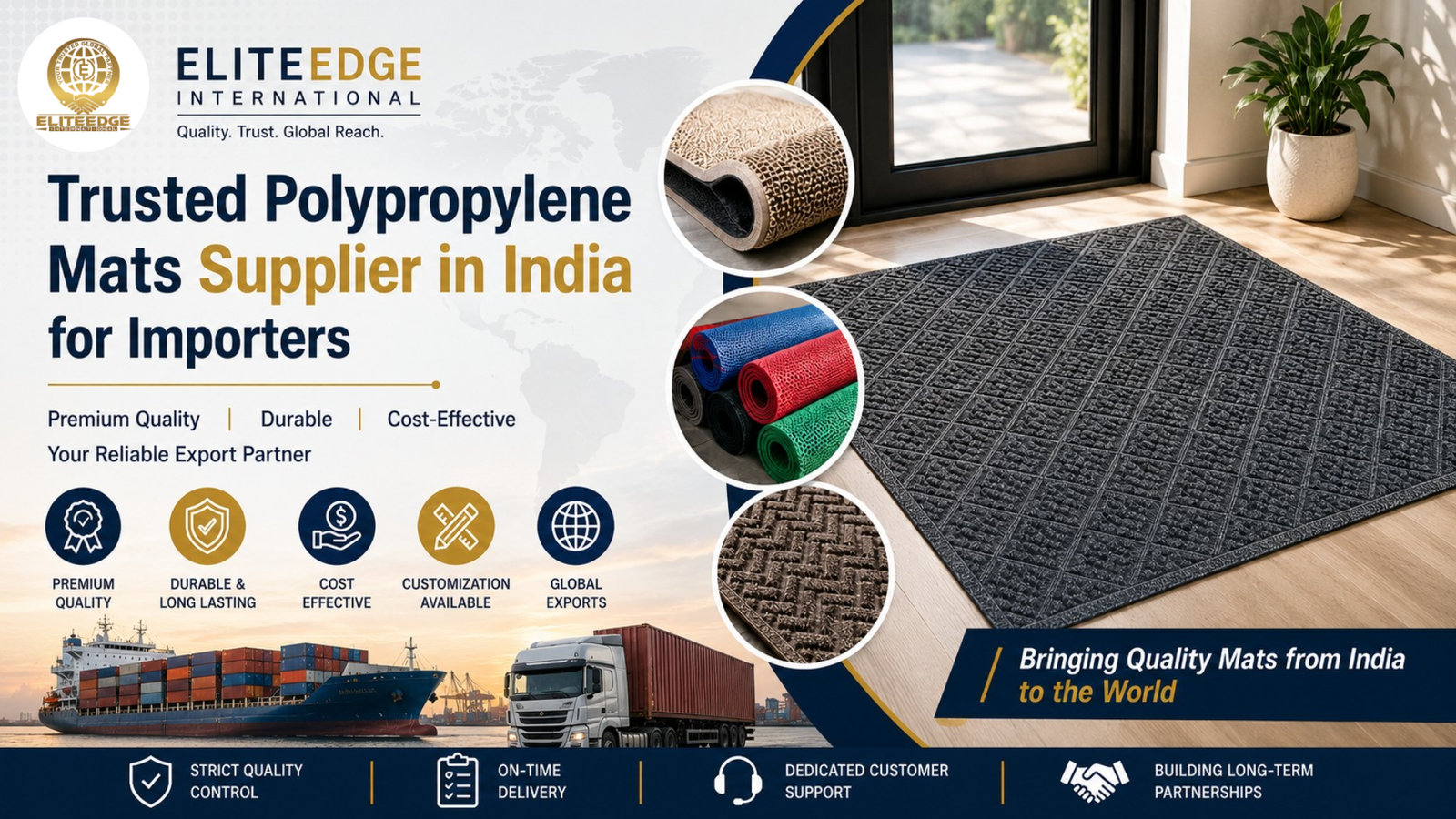 Trusted Polypropylene Mats Supplier in India for Importers – Eliteedge International