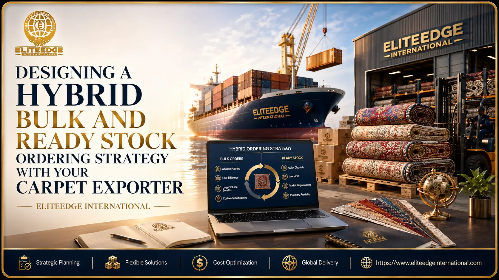 Bulk order carpet exporter India Eliteedge International ready stock hybrid strategy
